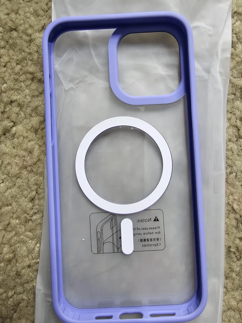 Purple Clear MagSafe-Compatible Phone Case - Compatible Brand